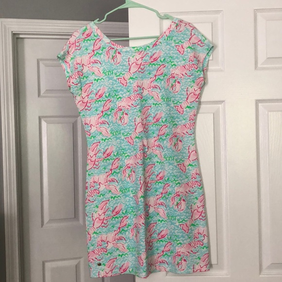 Lilly Pulitzer Lobstah Roll Shift Dress Size Small - Picture 1 of 5
